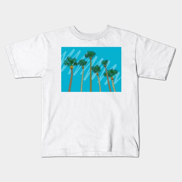 Florida Palm Trees Kids T-Shirt by lamaisondulapino